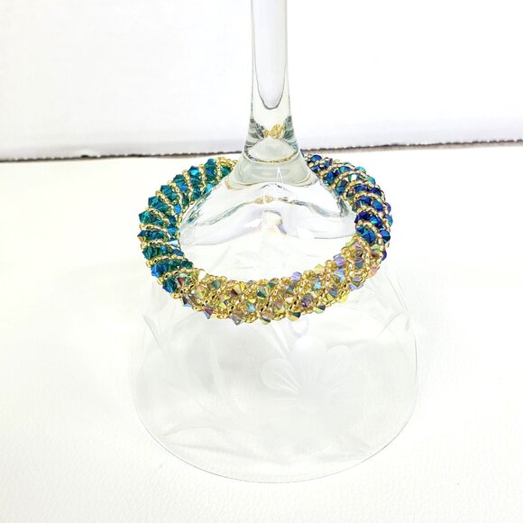 Multi Color Crystal Bracelet Beaded Bracelet - Picture 6 of 12